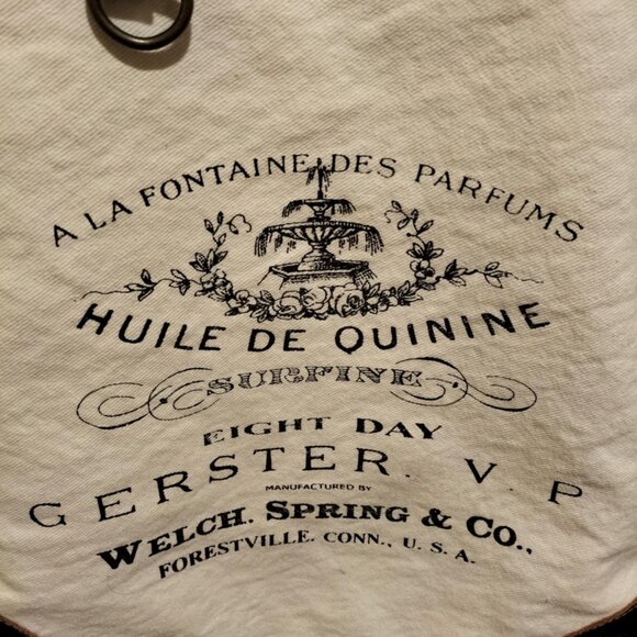 Women Myra Unclycled Cotton Slaty Tote Bag Spacious Rear Zipper Leather Shoulder - Picture 3 of 5